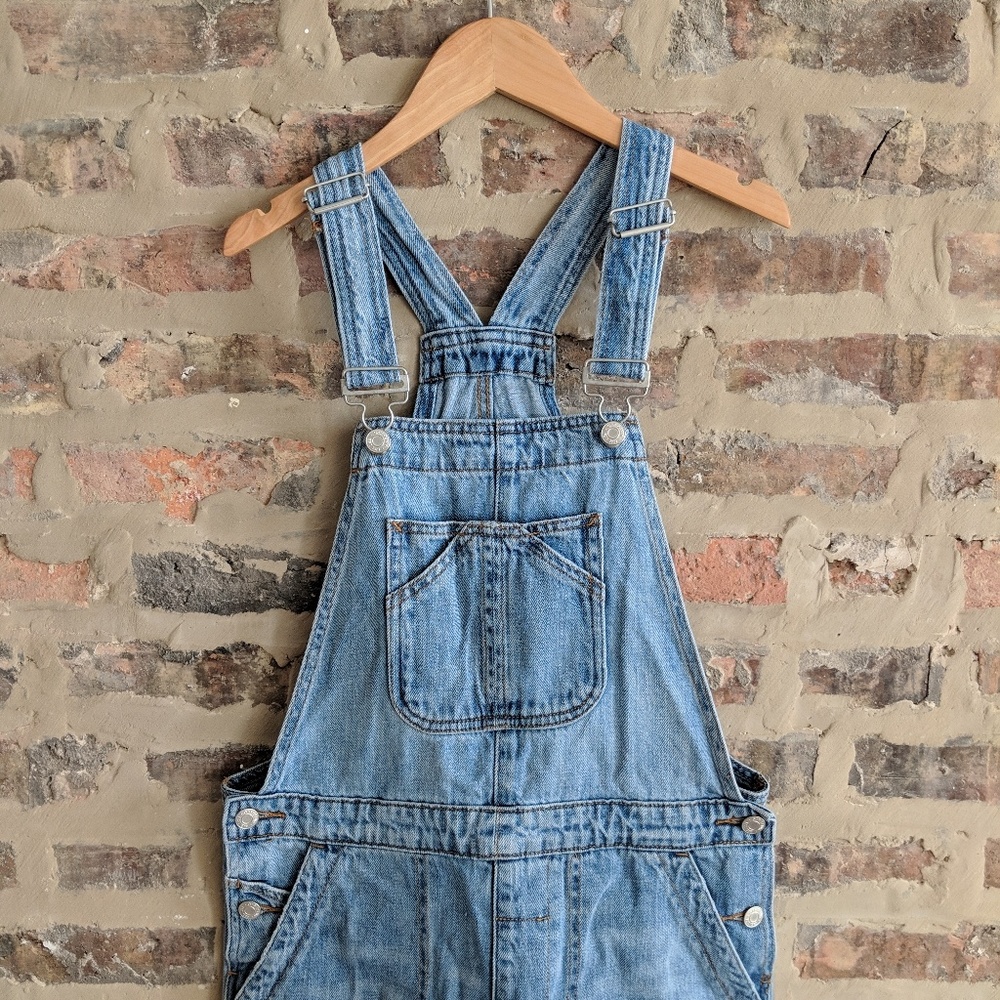GAP 1969 Indigo Crop Slouchy Overalls